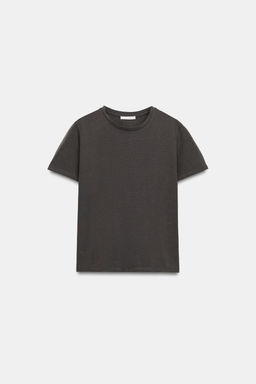 CAMISETA R?STICA ALGOD?N / Carb?n - Zara фото 6