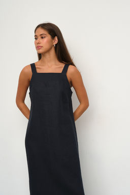 Сарафан длинный D010 1_NAVI/Темно-синий - M&G all natural фото 3