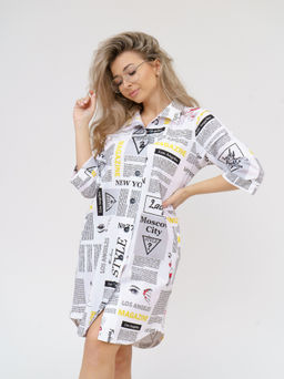 433 Халат "Газета"