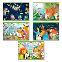 Светоч 12АЛСК4_1_3_9 Альбом для рисования 100 г/м2 A4 29 х 20.5 см на скобе 12 л. 10 шт. 000644 Весёлые картинки  фото 18