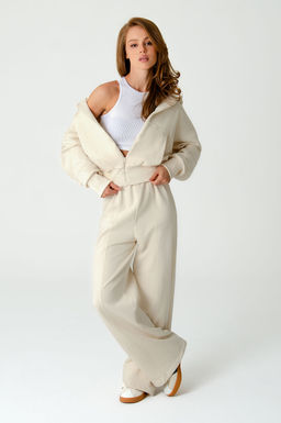 Арт. 2539/3  Костюм женский с брюками 42-48 (4 шт) Цвет:молочный