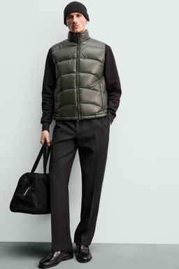 80% DOWN - 20% FEATHER WATER-REPELLENT QUILTED GILET ORIGINS - Zara фото 14