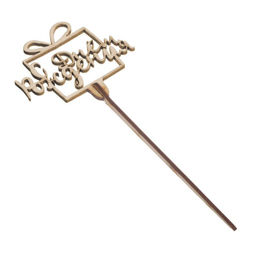 Цена за 5 шт. Топпер для торта «С днём рождения», МИКС