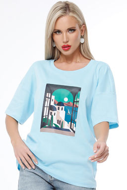 Футболка Нереально крутая, блю - Dstrend фото 3