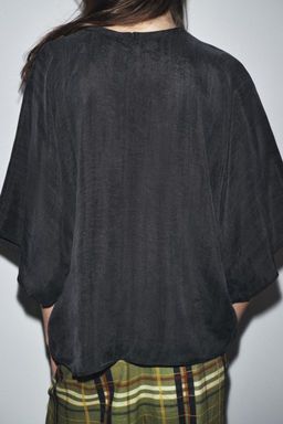 ZW COLLECTION SHORT SLEEVE TOP - Zara фото 3