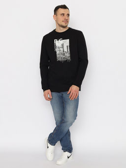 CRB wear/CWMM 60320-22 Джемпер мужской,черный/Ex.Cherubino  фото 2