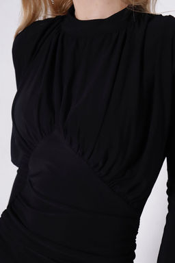 Мини-платье чёрное - Martichelli фото 15