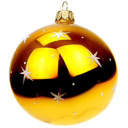 Елочная игрушка шар стеклянная Снежок д8,5см, ручная художественная роспись, цвета микс, подарочная упаковка (Россия) - Домашняя мода фото 2