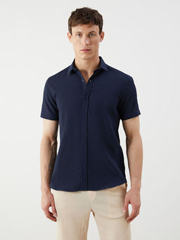 Regular Fit K?sa Kollu Arm?rl? Erkek G?mlek