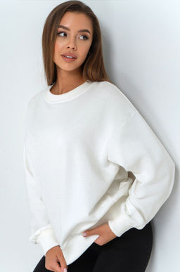 Женский свитшот оверсайз из футера трехнитки Happyfox - Happy fox фото 8