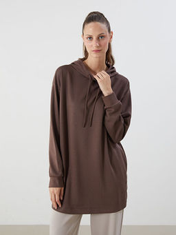 D?z Oversize Kad?n Hoodie