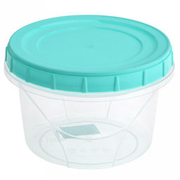 Контейнер пластмассовый 0,7л, д12,5см, h8,5см, универсальный, полипропилен, цвета микс (Россия)