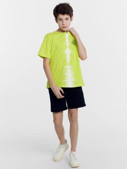 Футболка для мальчиков салатовая с печатью - Mark formelle фото 4