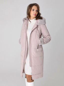Не продается на маркетплейсах! 23412 Пальто серо-розовый