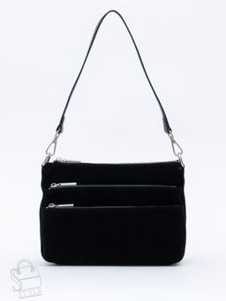 Сумка женская кожаная 8269PEF black Polina&Eiterou  в Новосибирске