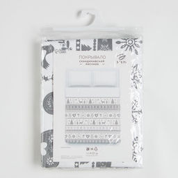 Покрывало "Этель": Скандинавский, размер 180х215 см, 100% хлопок