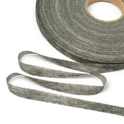 Лента Idealtex нитепрошивная клеевая по долевой 10мм 45г/м? в инд.упаковке серый 4710G рул.100м