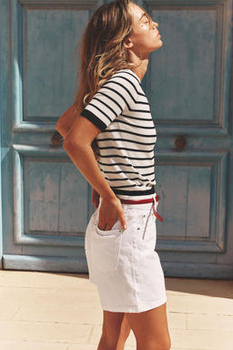 BASIC SHORT SLEEVE KNIT TOP - Zara фото 2