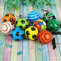 Цена за 12 шт. Мяч детский мягкий «Спорт», на резинке, 6.3 см, МИКС