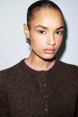 CARDIGAN WITH BALL BUTTONS - Zara фото 16