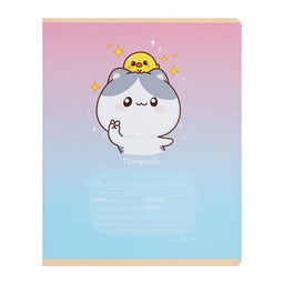 Комплект тетрадей из 10 штук, 12 листов в клетку Calligrata "Цыпа и Кот", обложка мелованная бумага, ВД-лак, блок офсет, 5 видов по 2 штуки