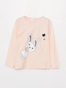 Bisiklet Yaka Bask?l? Uzun Kollu K?z ?ocuk Pijama Tak?m? - Waikiki фото 2