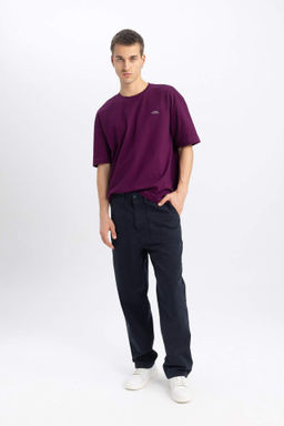 Gabardin Pantolon Baggy Fit Cepli Duz Paca - Defacto фото 2