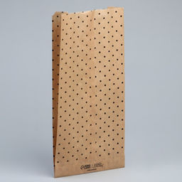 Цена за 50 шт. Пакет бумажный фасовочный, упаковка, крафт, «Спасибо» 14 х 30 х 6 см без окна