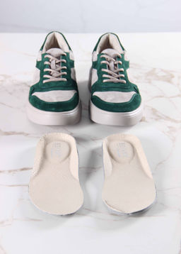 Кеды 149.LusiR2la. зеленый каменный замша