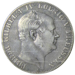 1 союзный талер 1860 года Германские государства  Пруссия