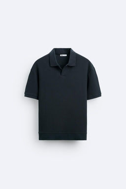 TEXTURED POLO SHIRT WITH RIBBED TRIMS - Zara фото 34
