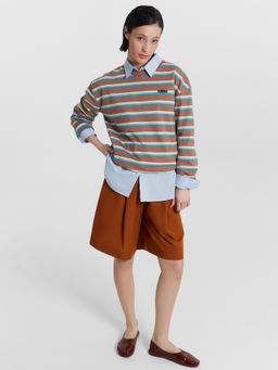 Шорты женские коричневые карамель 132361 - Mark formelle фото 2