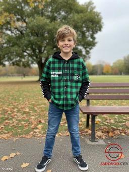 Рубашка для мальчика в клетку - Bruno фото 2