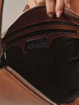 Сумка женская сэддл Azaro 31042 коппер