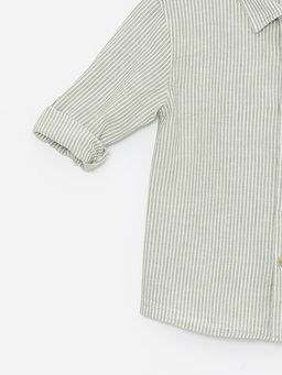 Uzun Kollu ?izgili Erkek ?ocuk G?mlek