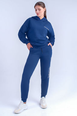 Арт. 2521 Костюм с брюками женский 44-52 (5 шт) Цвет:верх-темно-синий, низ-темно-синий