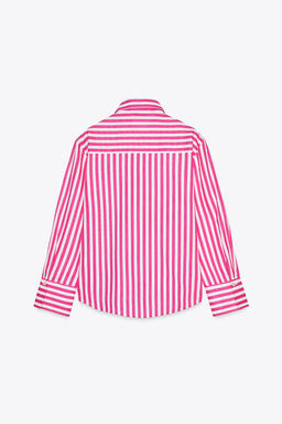 STRIPED LINEN BLEND SHIRT - Zara фото 6