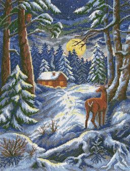 Набор для вышивания PANNA PS-1106 Лунная ночь 24 х 32 см