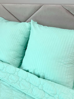 Комплект постельного белья с одеялом New Style КМ-232 светлая бирюза