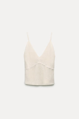 KNIT V-NECK TOP - Zara фото 11