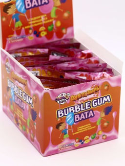 Жевательная резинка Дуй пузырь! Bubble gum вата, 24 шт.