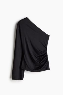 Top drapeado de un hombro - H&m фото 8
