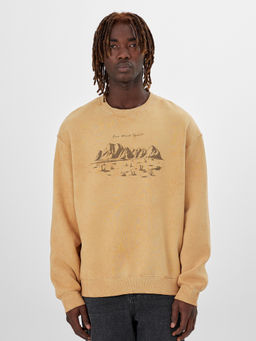 Свитшот мужской Mark Formelle Acid Wash бежевый