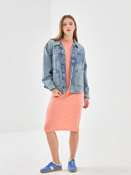 Oversize Kad?n Jean G?mlek Ceket