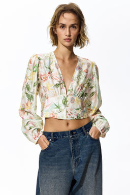 Blusa con escote en V - H&m фото 3