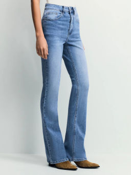 Джинсы bootcut с высокой посадкой / Zarina  фото 4