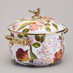 КАСТРЮЛЯ AGNESS ЭМАЛИРОВАННАЯ С КРЫШКОЙ, СЕРИЯ ФЛАНДРИЯ, 4,8Л, ДИА.22СМ  фото 4