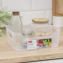Цена за 2 шт. Корзина для хранения Scandi, 3.1 л, 24×17×9 см, прозрачная