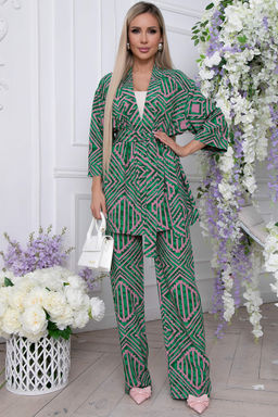 Костюм Зарина (зелено-розовый) К9004 - Lt collection фото 15