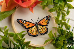 Набор для вышивания PANNA Живая картина JK-2234 Бабочка. Монарх 13 х 13 см